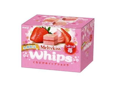 明治 - Meltykiss雪吻Whips草莓顆粒巧克力