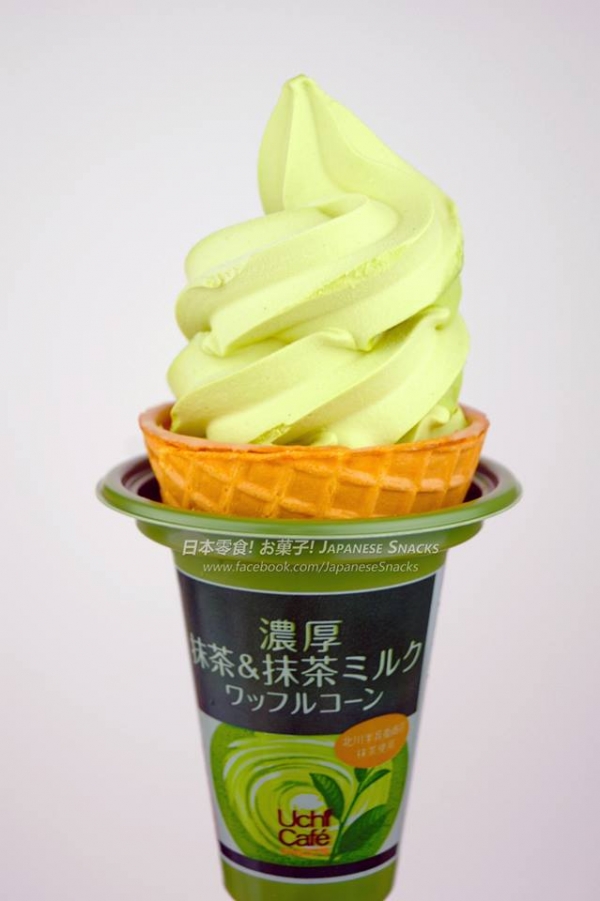 LAWSON日本羅森便利商店 - 濃厚抹茶＆抹茶牛奶霜淇淋脆皮甜筒