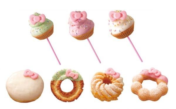 日本Mister Donut - Hello Kitty凱蒂貓甜甜圈 / Hello Kitty凱蒂貓杯子蛋糕・美夢