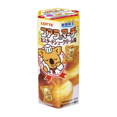 LOTTE日本樂天 - 卡士達蛋黃奶油泡芙小熊餅乾