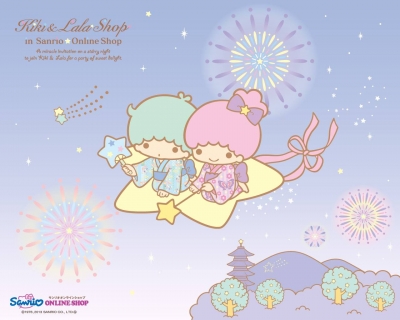 KiKi &amp; LaLa Little Twin Stars雙星娃娃桌布