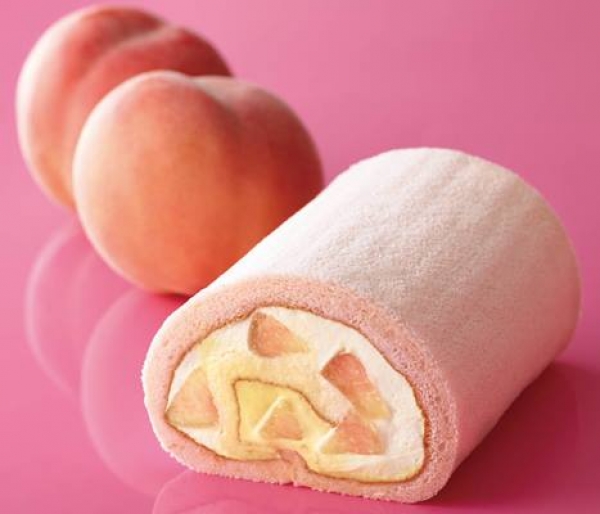 Patisserie KIHACHI - 英式查佛白色水蜜桃瑞士蛋糕卷