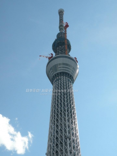 施工中的TOKYO SKYTREE東京晴空塔