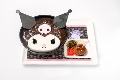 澀谷Parco THE GUEST cafe＆diner My Melody &amp; My Sweet Piano Cafe美樂蒂與小綿羊咖啡館 - 酷洛米黑色烏龍麵