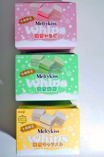 明治 - Meltykiss雪吻Whips淡雪鮮奶油慕斯巧克力