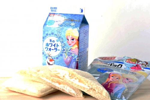 Yamazaki日本山崎麵包 - 什錦水果鮮奶油午餐三明治 / 協同乳業 - 冰雪奇緣冬之雪水