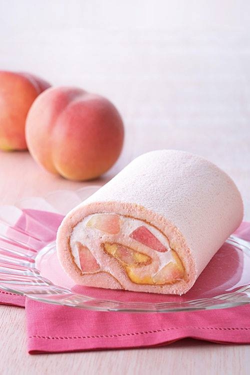 Patisserie KIHACHI - 季節查佛白色水蜜桃瑞士蛋糕卷