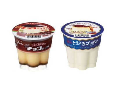 Glico乳業 - Pucchin Mix綿密巧克力雙層綜合噗啾布丁 / 濃郁香醇噗啾布丁