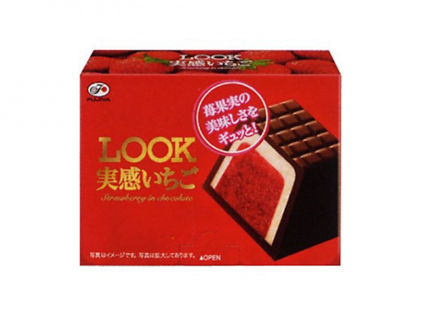 不二家 - LOOK實感草莓巧克力