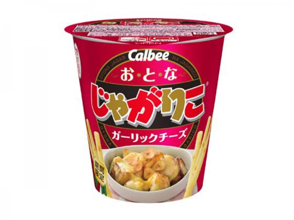 Calbee卡樂比 - 大人Jagariko蒜味乳酪罐裝馬鈴薯條