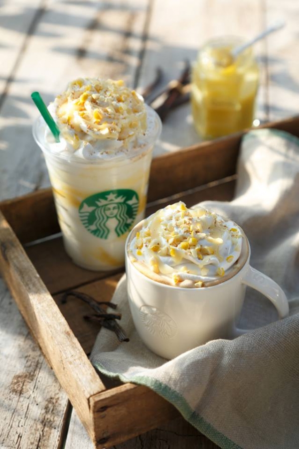 Starbucks Coffee日本星巴克咖啡 - 奶油香草拿鐵加檸檬漩渦 / 奶油香草星冰樂加檸檬漩渦