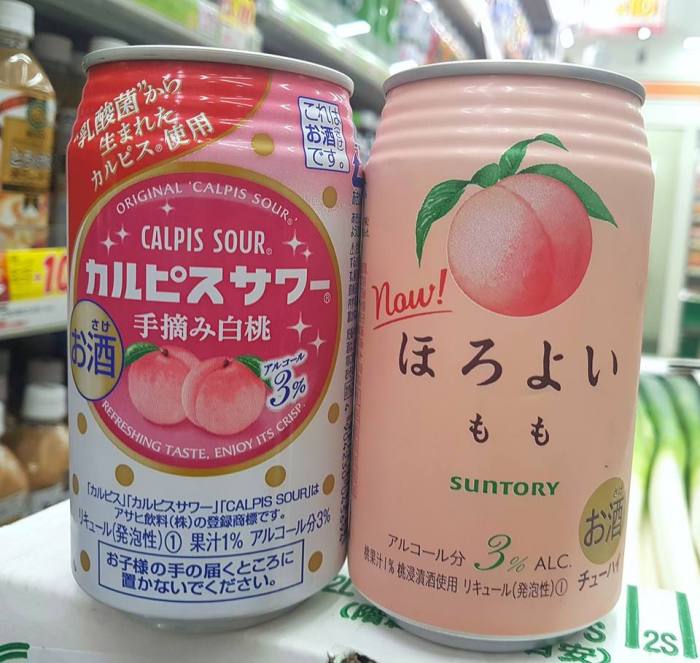 SUNTORY日本三得利 - 微醉水蜜桃莎瓦 / CALPIS日本可爾必思 - 可爾必思莎瓦手摘白色水蜜桃調酒