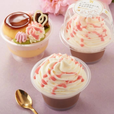 7-11日本便利商店 - 愛麗絲非生日杯子蛋糕 / 米奇豐美鮮奶油巧克力布丁