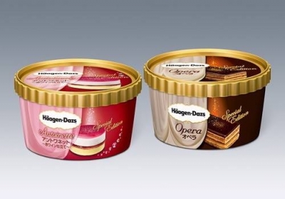 Häagen-Dazs日本哈根達斯 - 7-11日本便利商店限定安東尼冰淇淋銀箔特別版 / 歐培拉歌劇院蛋糕冰淇淋金箔特別版