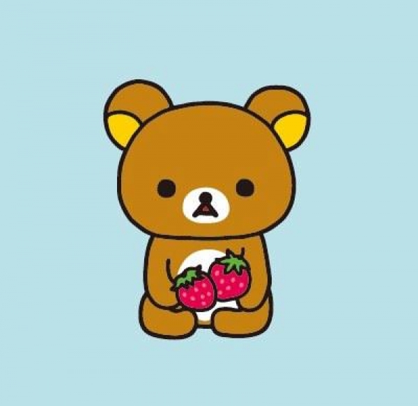 拉拉熊也愛吃草莓
