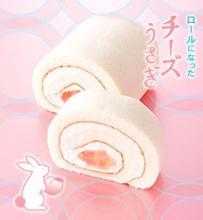 Tokyo Banana - 乳酪兔寶寶白色水蜜桃乳酪瑞士蛋糕卷