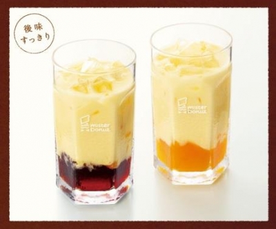 日本Mister Donut - 芒果果凍布丁牛奶 / 焦糖果凍布丁牛奶