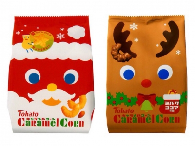 Tohato東鳩 - 焦糖玉米點心耶誕版 / 牛奶可可亞焦糖玉米點心耶誕版