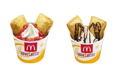 McDonald's日本麥當勞 - 草莓聖代蘋果派 / 巧克力聖代蘋果派
