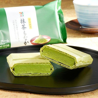 7-11日本便利商店 - 究極抹茶最中冰淇淋雪派