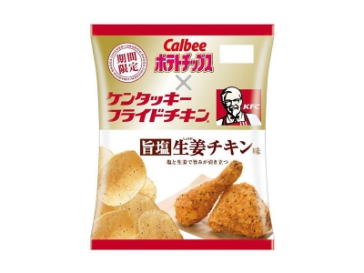Calbee卡樂比 - KFC日本肯德基旨鹽生薑炸雞洋芋片