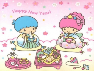 雙星娃娃Little Twin Stars KiKi &amp; LaLa吃日本正月的御節料理