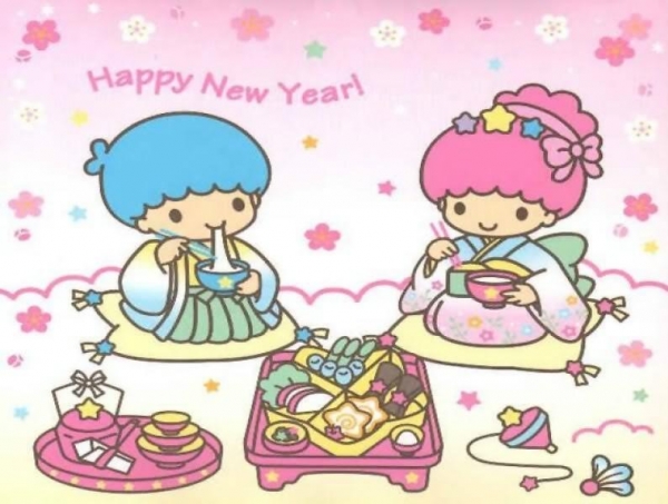雙星娃娃Little Twin Stars KiKi &amp; LaLa吃日本正月的御節料理