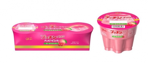 glico日本江崎格力高乳業 - Pucchin快樂粉紅噗啾布丁