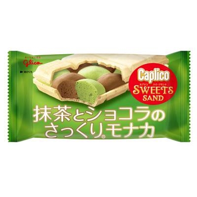 glico日本江崎格力高 - Caplico甜點三明治抹茶和巧克力