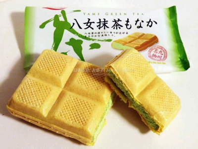 丸永製菓 - 八女抹茶最中冰淇淋雪派