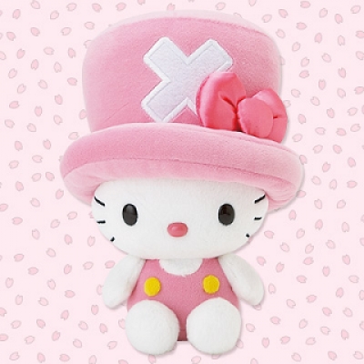 Hello Kitty凱蒂貓 × One Piece海賊王喬巴共同企劃絨毛娃娃