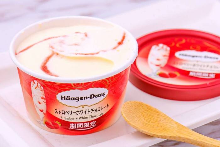 Häagen-Dazs日本哈根達斯 - 草莓白色巧克力迷你杯冰淇淋