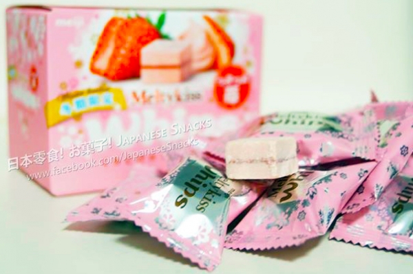 明治 - Meltykiss雪吻Whips草莓顆粒巧克力