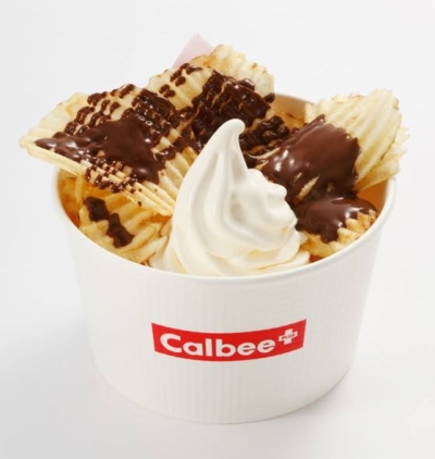 Calbee+ - 卡樂B洋芋片&amp;霜淇淋&amp;北海道ROYCE'巧克力醬