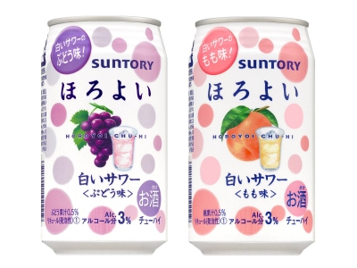 SUNTORY日本三得利 - 微醉系列：葡萄白色莎瓦 / 水蜜桃白色莎瓦