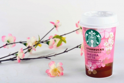SUNTORY日本三得利 - Starbucks Discoveries星巴克探索系列草莓櫻花拿鐵