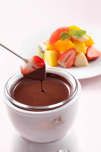 Lindt日本瑞士蓮巧克力咖啡銀座店 - 熔岩巧克力蛋糕&amp;水果巧克力火鍋