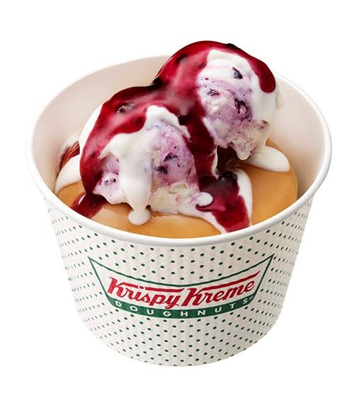 日本Krispy Kreme甜甜圈 - 雙倍藍莓 &amp; 優格甜甜圈冰淇淋