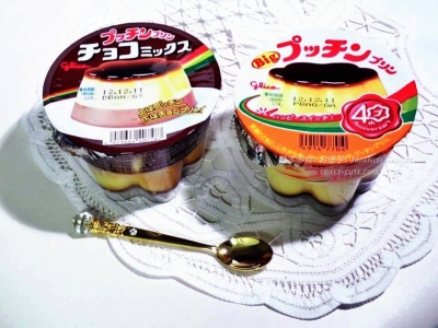 Glico乳業 - Big Pucchin噗啾大布丁 / Pucchin Mix巧克力雙層綜合噗啾布丁
