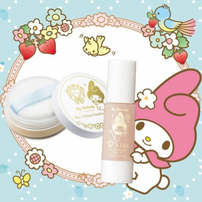kiss × My Melody美樂蒂 - Matte Chiffon嫩白粉底液 / Matte Chiffon防曬抗UV蜜粉