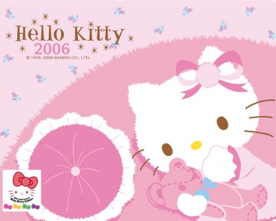 2006年Hello Kitty凱蒂貓桌布