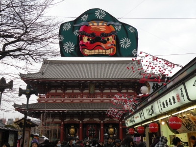 日本新年淺草寺即景
