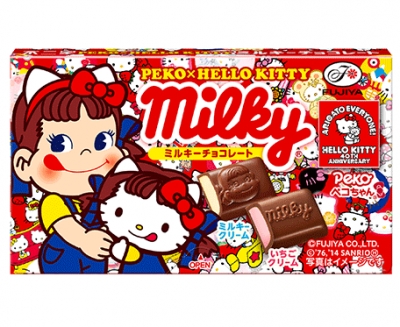 不二家 - Peko x Hello Kitty凱蒂貓Milky巧克力