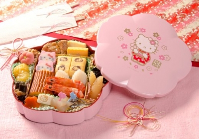 紀文食品 - Hello Kitty凱蒂貓御節料理正月ㄧ段重新年便當