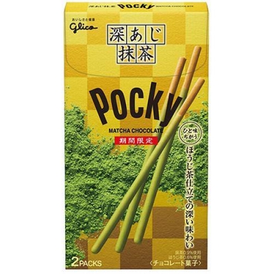 glico日本江崎格力高 - Pocky深味抹茶百琪巧克力棒