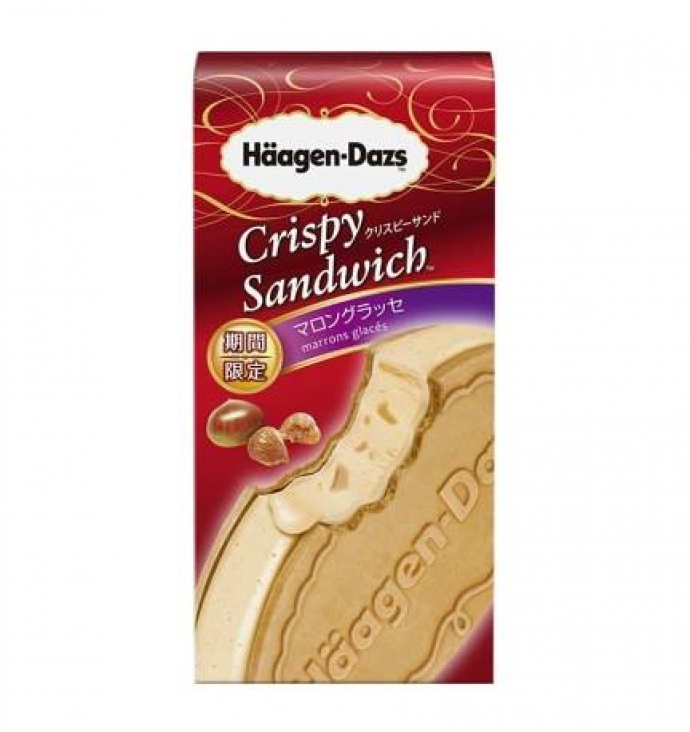 Häagen-Dazs日本哈根達斯 - Crispy Sandwich糖漬栗子酥脆三明治冰淇淋夾心