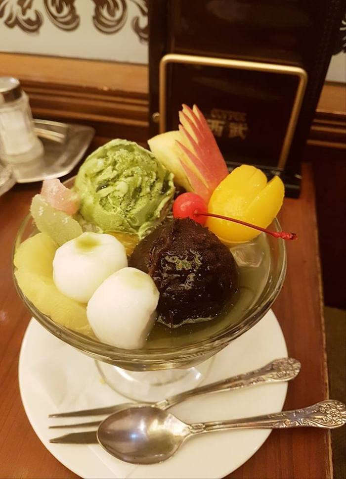 珈琲西武 - 抹茶餡蜜豆