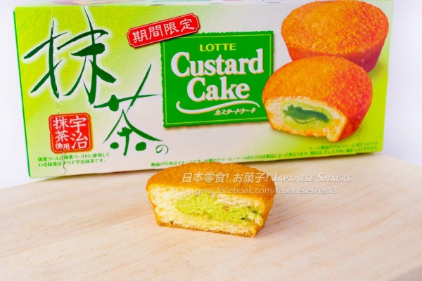 LOTTE日本樂天 - Custard Cake期間限定抹茶卡士達奶油蛋糕