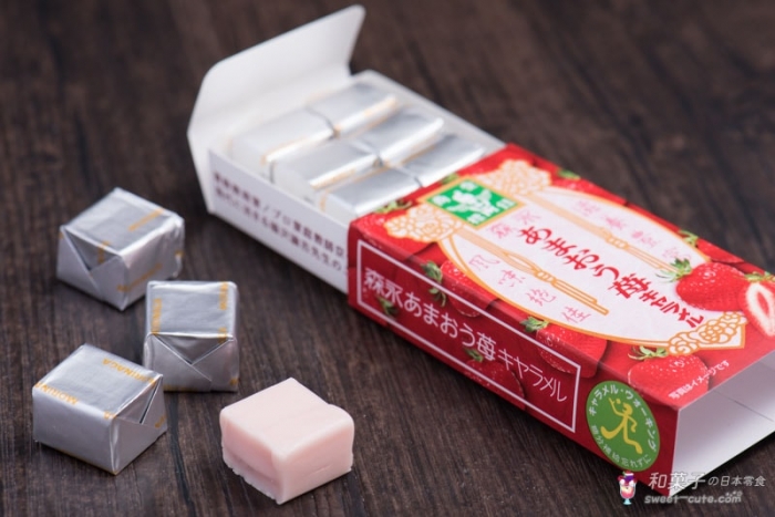 日本森永製菓 - 甘王草莓牛奶糖