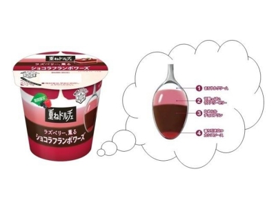 雪印惠牛乳 - 覆盆子巧克力多重甜點
